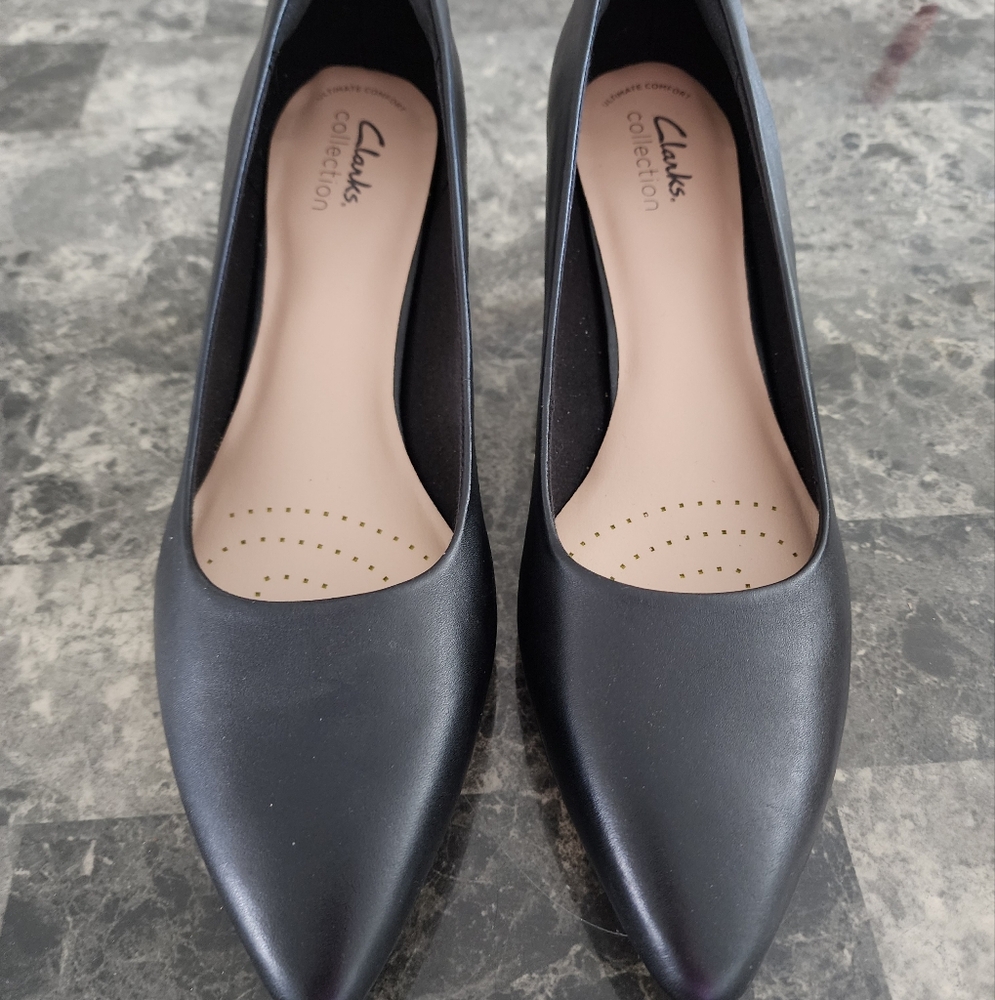 Clarks Women's Classic Black Heels